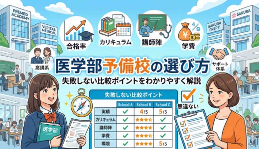 医学部予備校の選び方｜失敗しない比較ポイントをわかりやすく解説
