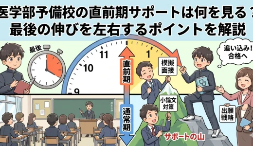 医学部予備校の直前期サポートは何を見る？最後の伸びを左右するポイントを解説