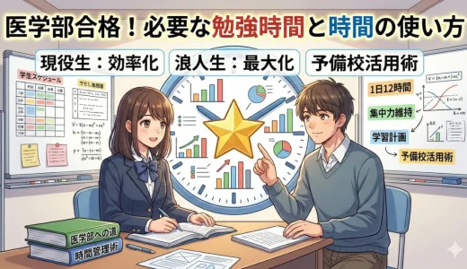 医学部合格に必要な勉強時間は?現役生・浪人生別の考え方を解説