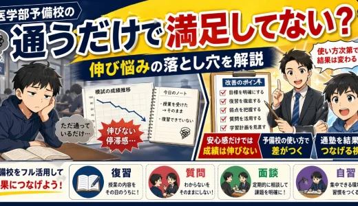 医学部予備校の「通っているだけ」で安心していない？伸び悩む人の落とし穴を解説