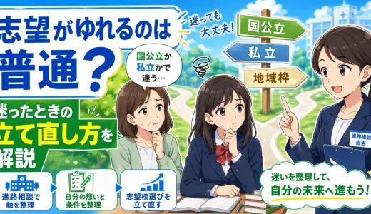 医学部予備校の「途中で志望がぶれる」は普通？軸を立て直す考え方を解説