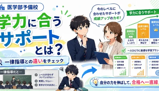 医学部予備校の「学力別サポート」はどこまで必要？一律指導との違いを解説