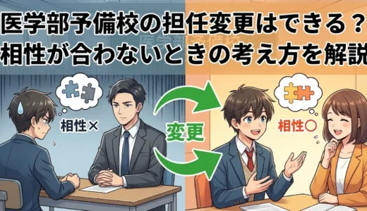 医学部予備校の担任変更はできる？相性が合わないときの考え方を解説