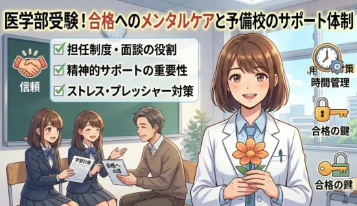 医学部受験のメンタルケアはなぜ重要?予備校選びで見たいサポート体制を解説