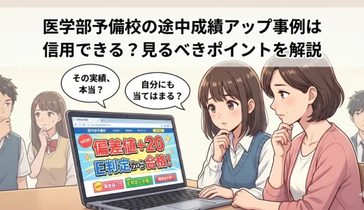 医学部予備校の途中成績アップ事例は信用できる？見るべきポイントを解説