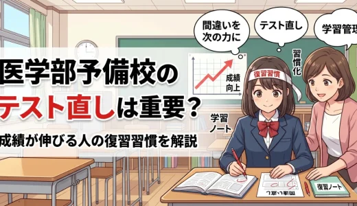 医学部予備校のテスト直しは重要？成績が伸びる人の復習習慣を解説