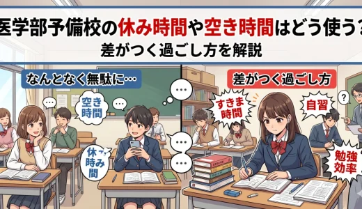 医学部予備校の休み時間や空き時間はどう使う？差がつく過ごし方を解説