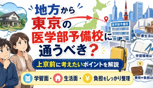 地方から東京の医学部予備校に通うべき？上京前に考えたいポイントを解説