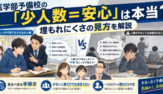 医学部予備校の「少人数＝安心」は本当？埋もれにくさの見方を解説