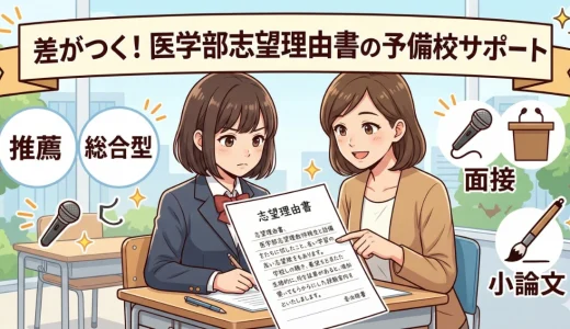 医学部予備校の志望理由書サポートは必要？推薦・総合型で差がつくポイントを解説
