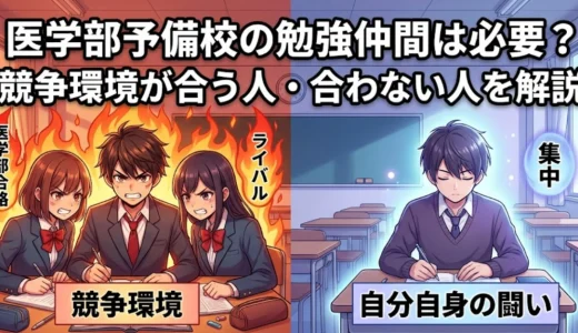 医学部予備校の勉強仲間は必要？競争環境が合う人・合わない人を解説