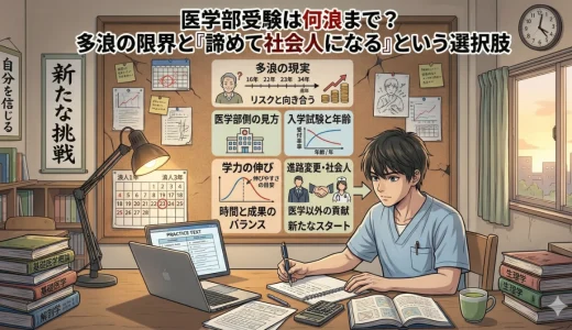 医学部受験は何浪まで？多浪の限界と「諦めて社会人になる」という選択肢