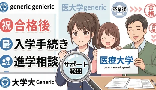 医学部予備校は合格後まで見てくれる？入学手続きや進学相談の有無を解説