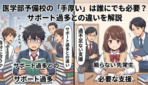 医学部予備校の「手厚い」は誰にでも必要？サポート過多との違いを解説