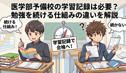 医学部予備校の学習記録は必要？勉強を続ける仕組みの違いを解説