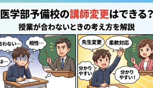 医学部予備校の講師変更はできる？授業が合わないときの考え方を解説