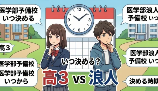 医学部予備校はいつ決めるべき？高3・浪人のタイミング別に考え方を解説