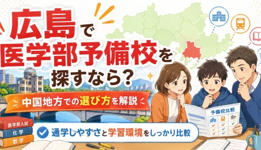 広島の医学部予備校を探すなら？中国地方での選び方を解説