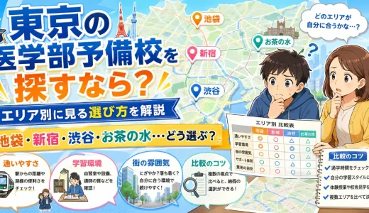 東京の医学部予備校を探すなら？エリア別に見る選び方を解説