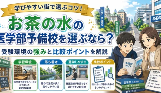 お茶の水の医学部予備校を選ぶなら？受験環境の強みと比較ポイントを解説