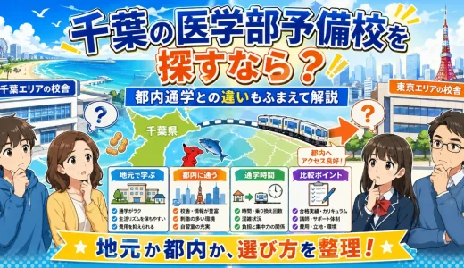 千葉の医学部予備校を探すなら？都内通学との違いもふまえて解説