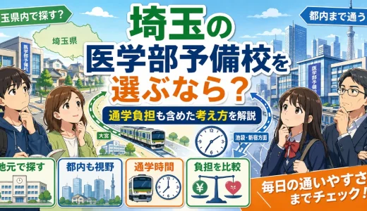 埼玉の医学部予備校を選ぶなら？通学負担も含めた考え方を解説