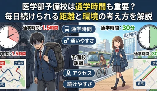医学部予備校は通学時間も重要？毎日続けられる距離と環境の考え方を解説