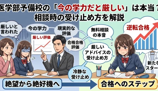 医学部予備校の「今の学力だと厳しい」は本当？相談時の受け止め方を解説