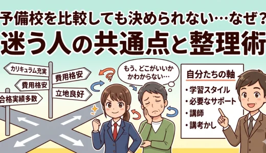 医学部予備校を比較しても決められないのはなぜ？迷う人の共通点を解説