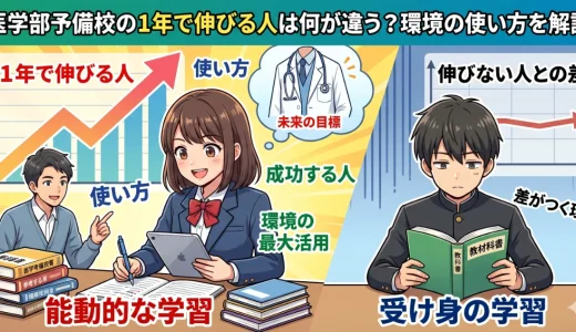医学部予備校の1年で伸びる人は何が違う？環境の使い方を解説