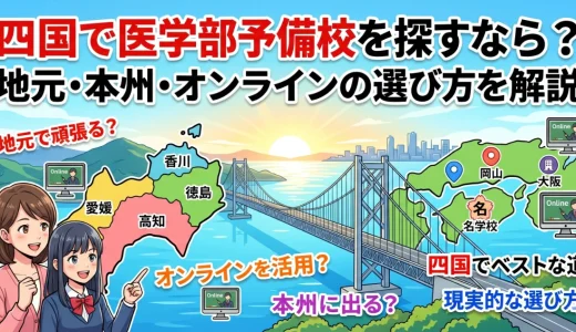 四国で医学部予備校を探すなら？地元・本州・オンラインの選び方を解説