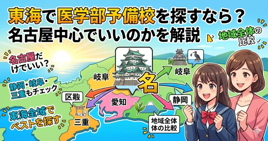 東海で医学部予備校を探すなら？名古屋中心でいいのかを解説