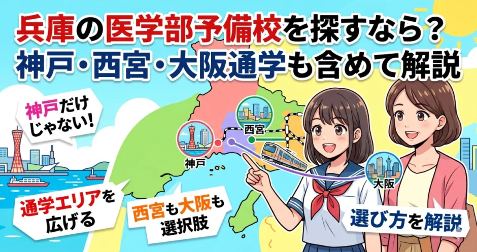 兵庫の医学部予備校を探すなら？神戸・西宮・大阪通学も含めて解説