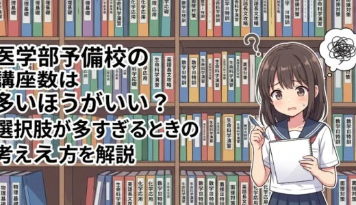 医学部予備校の講座数は多いほうがいい？選択肢が多すぎるときの考え方を解説