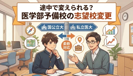 医学部予備校は途中で志望校変更しても対応できる？柔軟な予備校の見分け方を解説