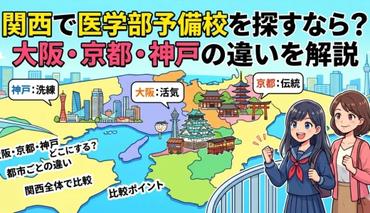関西で医学部予備校を探すなら？大阪・京都・神戸の違いを解説