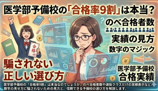 医学部予備校の「合格率9割」は本当？数字のマジックに騙されない正しい選び方