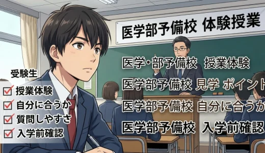 医学部予備校の体験授業で見るべきことは？入学前に確認したいポイントを解説