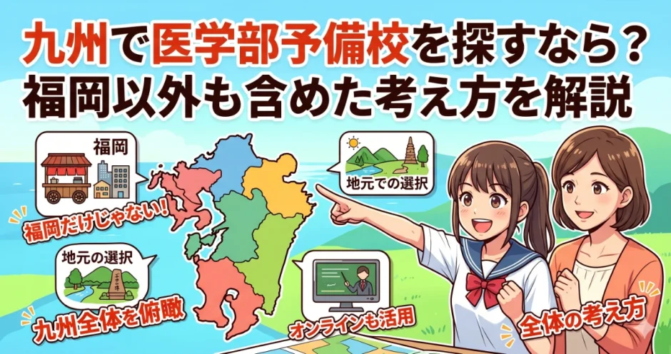 九州で医学部予備校を探すなら？福岡以外も含めた考え方を解説