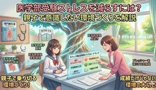医学部受験ストレスを減らすには？親子で意識したい環境づくりを解説