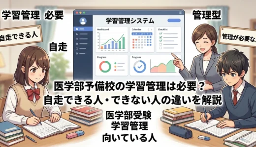 医学部予備校の学習管理は必要？自走できる人・できない人の違いを解説