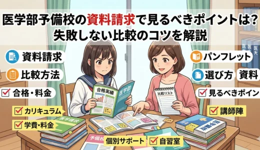 医学部予備校の資料請求で見るべきポイントは？失敗しない比較のコツを解説