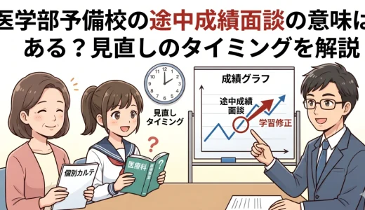 医学部予備校の途中成績面談は意味がある？見直しのタイミングを解説