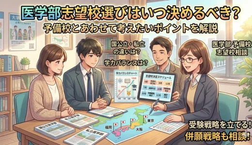 医学部志望校選びはいつ決めるべき？予備校とあわせて考えたいポイントを解説