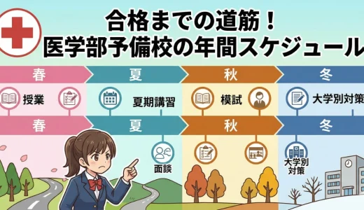 医学部予備校の年間スケジュールはどう見る？入学前に確認したい流れを解説