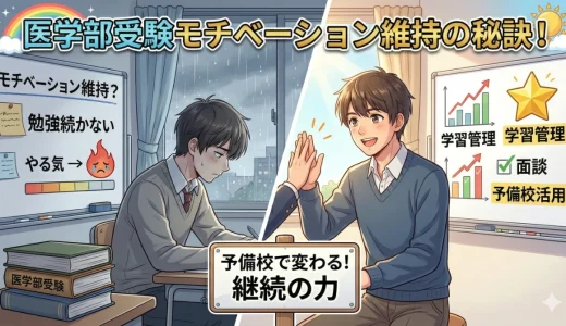 医学部受験でモチベーションを維持するには?予備校の活用法も解説
