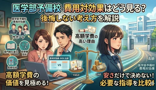 医学部予備校の費用対効果はどう見る？高額な学費で後悔しない考え方を解説