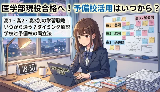 医学部現役合格を目指すならいつから予備校に通うべき？学習の進め方を解説