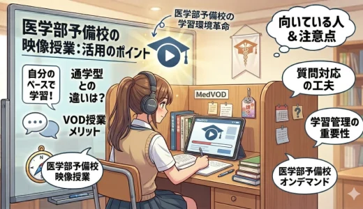医学部予備校の映像授業は使える？向いている人と注意点をわかりやすく解説