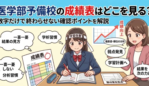 医学部予備校の成績表はどこを見る？数字だけで終わらせない確認ポイントを解説